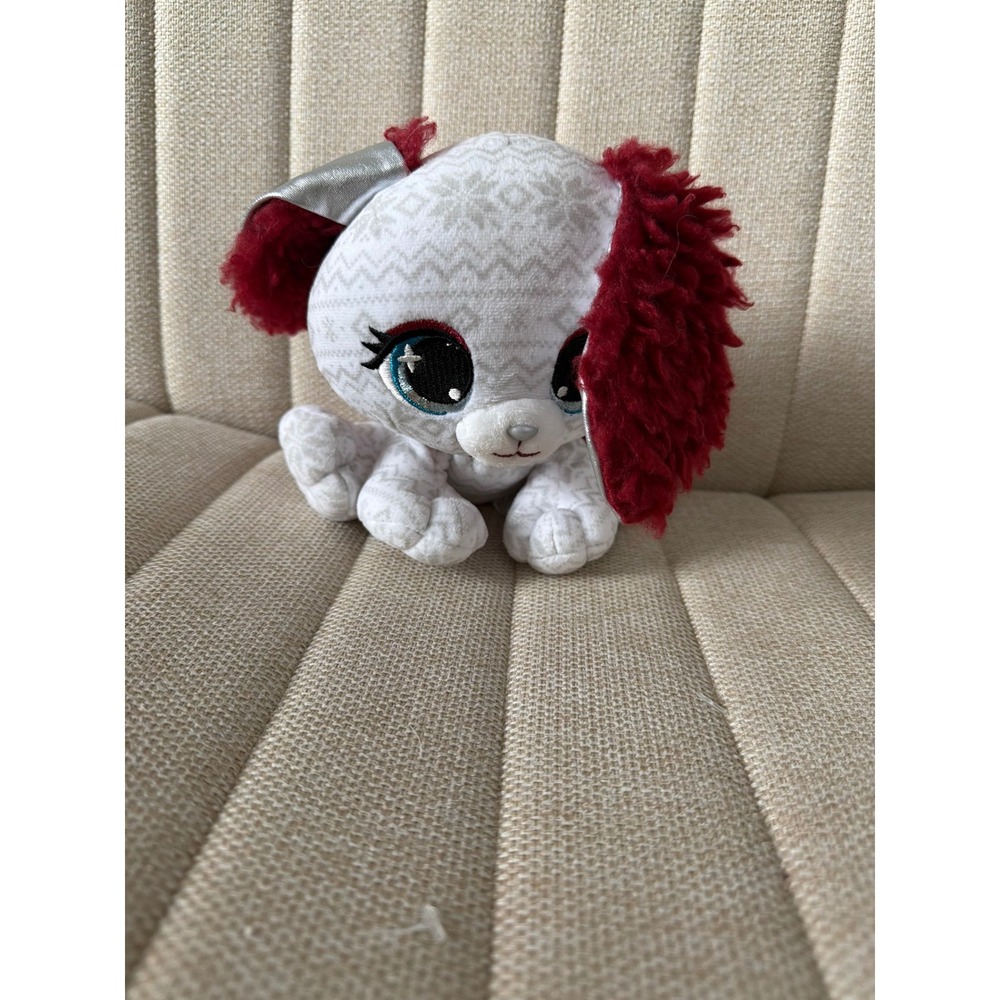 P.Lushes Pets Holly Vixen Dog White Red Fair Isle Snowflake Limited Edition